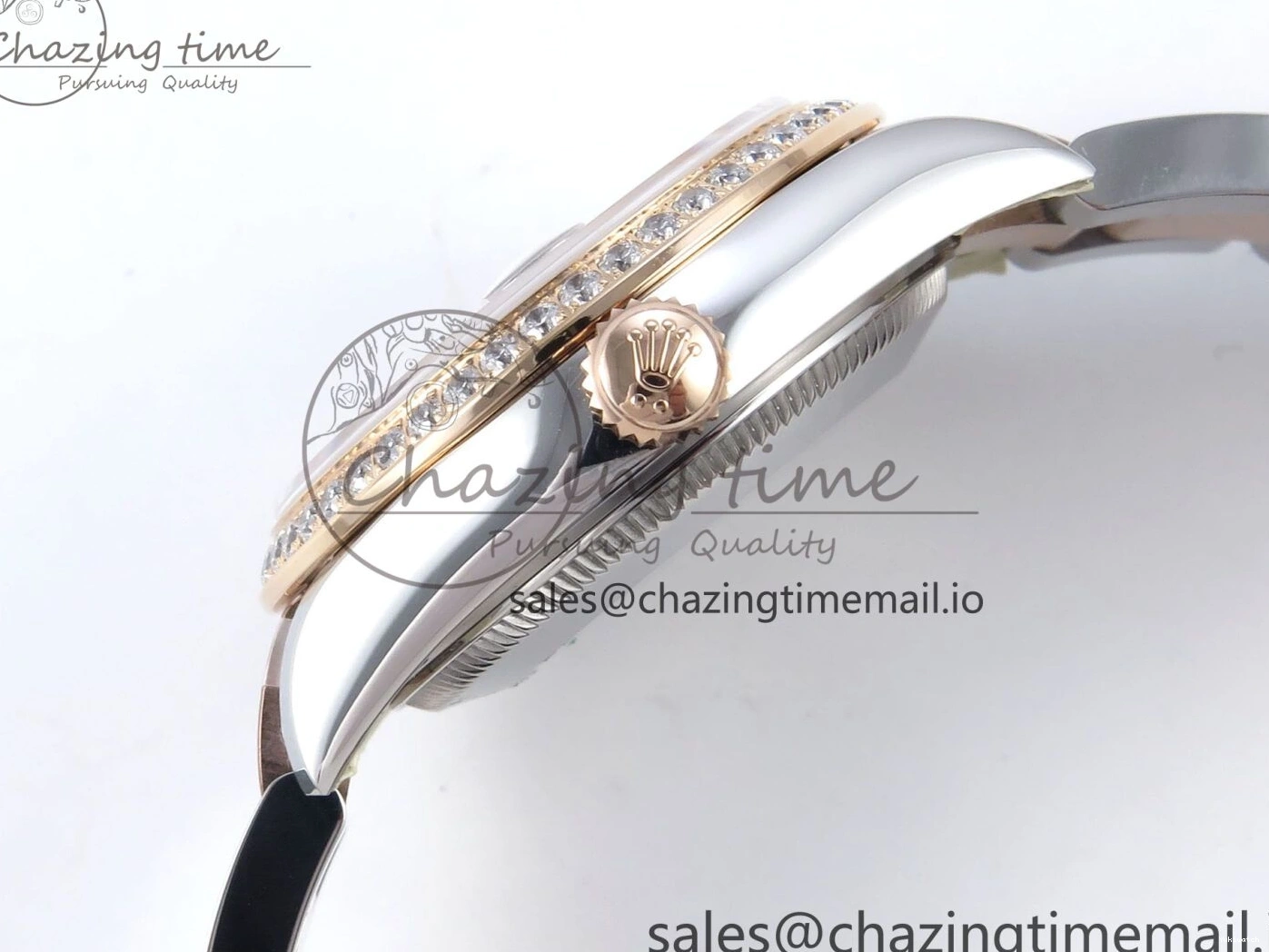 904L 2688 Oyster Dial RG Bracelet Steel SS 278381RBR DateJust Stick Diamonds RG Edition ETA on ARF 31 Bezel 1:1 Best 0415